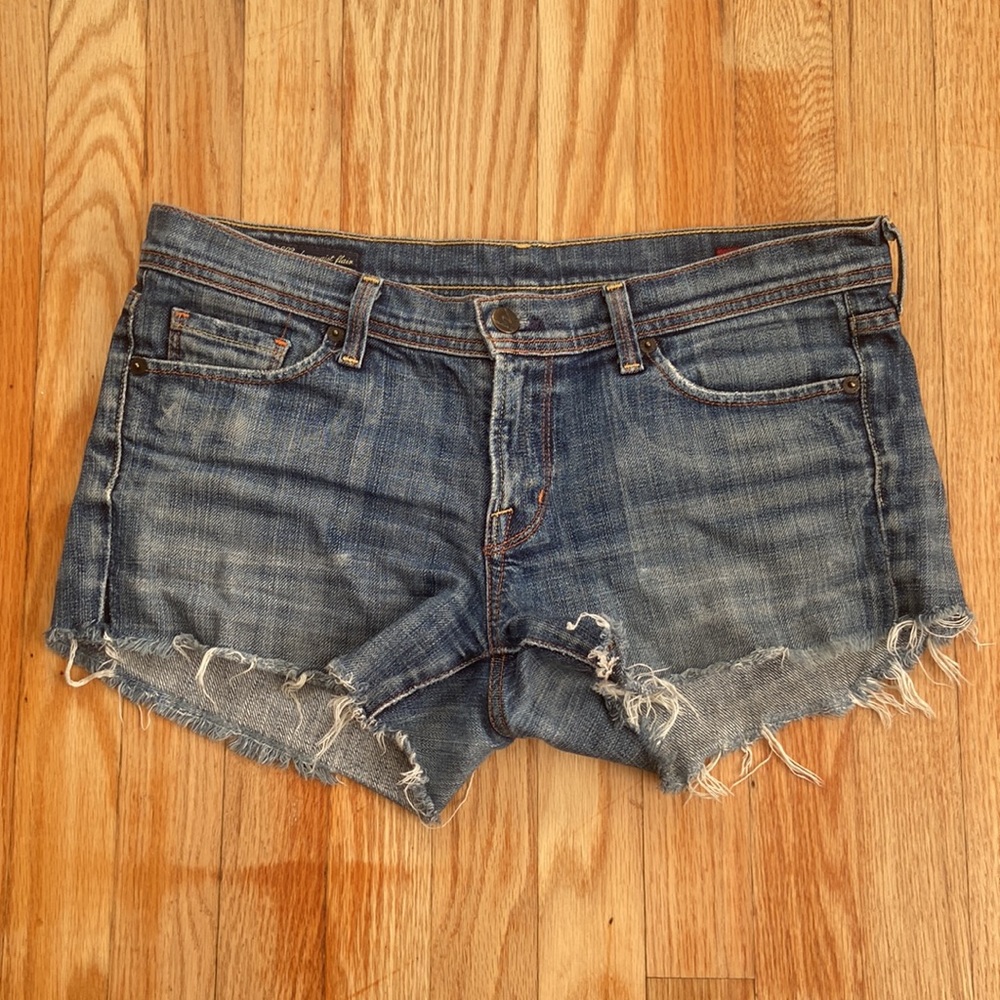 Citizens of Humanity Ingrid #002 Stretch Low Waist Flair Jean Shorts Size 30